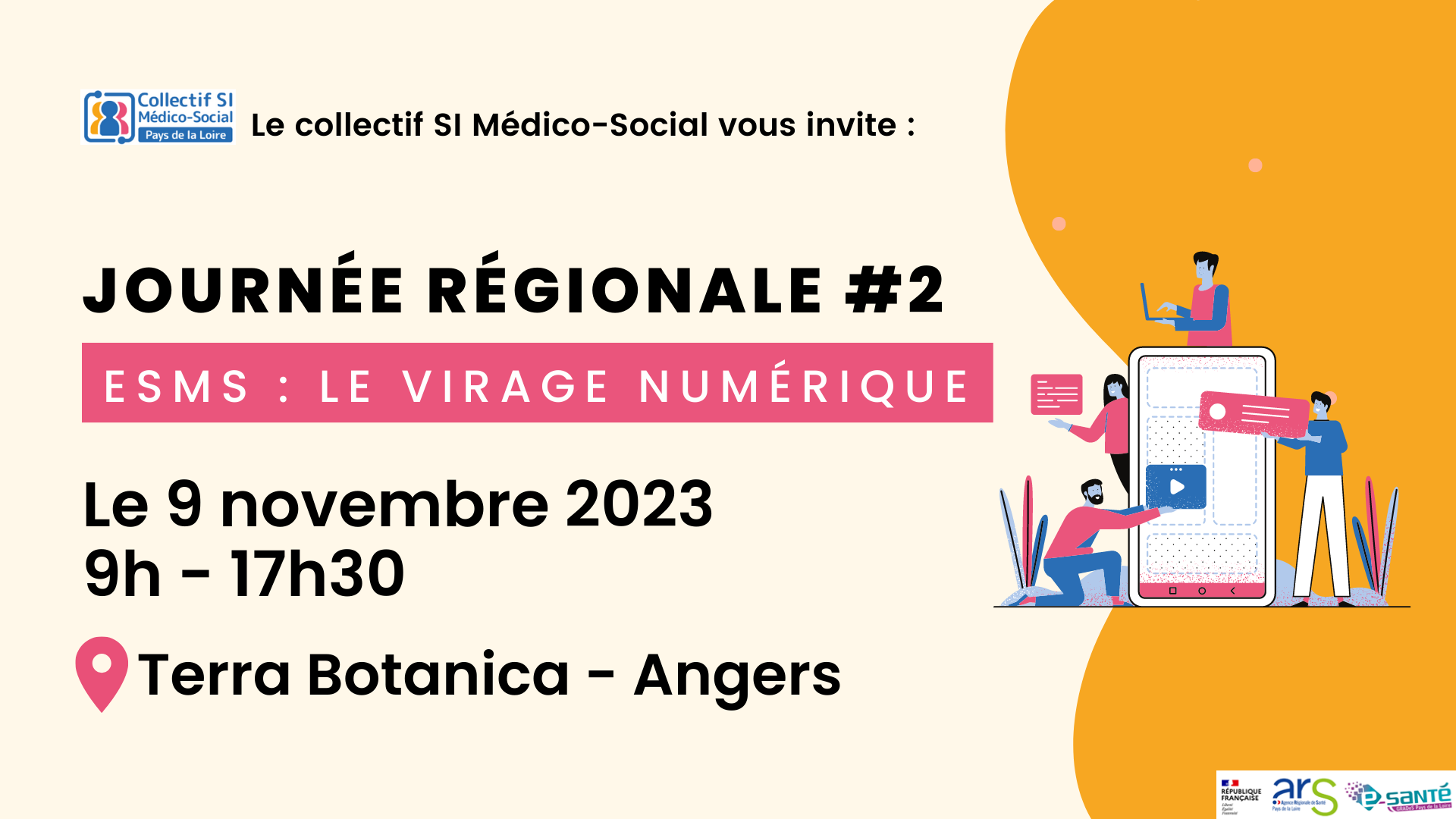 Journée régionale "ESMS - Le virage numérique"  le 9 novembre à Angers !
